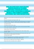 SERE 100&period;2 POST TEST&colon; &lpar;NEW 2025&sol;2026 UPDATE&rpar; SURVIVAL&comma; EVASION&comma; RESISTANCE&comma; AND ESCAPE LEVEL A TRAINING GUIDE &vert; QUESTIONS & ANSWERS &vert; GRADE A &vert; 100&percnt; CORRECT &lpar;VERIFIED SOLUTIONS&rpar; - JKO &sol; DOD CERTIFICATION