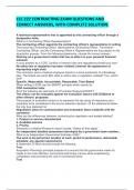 CLC 222 CONTRACTING EXAM QUESTIONS AND CORRECT ANSWERS&comma; WITH COMPLETE SOLUTION&period; 