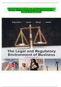 SOLUTION MANUAL FOR The Legal and Regulatory Environment of Business&comma; 19th Edition By Marisa Pagnattaro&comma; Daniel Cahoy&comma; Julie Manning Magid&comma; Peter Shedd &vert;All Chapters &vert; Latest Version 2025 A&plus;&period;