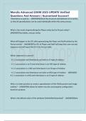 Mendix Advanced EXAM 2025 UPDATE Verified Questions And Answers &vert; Guaranteed Success&excl;&excl;