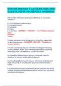 BSN 205 Hallmark Final EXAM 2025-2026 QUESTIONS WITH CORRECT ANSWERS