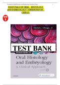 Test Bank For Essentials of Oral Histology and Embryology&colon; A Clinical Approach 5th Edition by Daniel J&period; Chiego Jr &vert;9780323497251&vert; All Chapters&vert; LATEST