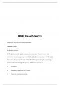 D485 Cloud Security