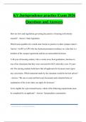KY Jurisprudence practice Exam 2026 Questions and Answers