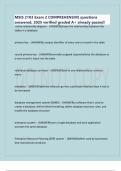 MSIS 2103 Exam 2 COMPREHENSIVE questions answered&comma; 2025 verified graded A&plus; already passed&excl;