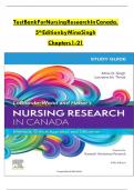 Test bank for nursing research in canada 4th edition by mina singh cherylyn cameron geri lobiondo wood and