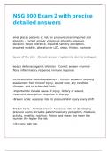 NSG 300 Exam 2 with precise detailed answers