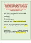 WGU D564 THEORIES OF PERSONALITY OBJECTIVE  ASSESSMENT FINAL EXAM LATEST 2025&sol; 2026  ACTUAL EXAM WITH COMPLETE QUESTIONS AND  CORRECT DETAILED ANSWERS &lpar;100&percnt; VERIFIED  ANSWERS&rpar; &vert;ALREADY GRADED A&plus;&vert; &vert;&vert;LATEST  EXAM&excl;&excl;&excl;&vert;&vert; &vert;&vert;BRANDNEW&excl;&excl;&excl;&vert;&vert;