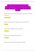 EMT&colon; Pharmacology Terms and Vocabulary Questions and Answers &vert; Latest Version &vert; 2025&sol;2026 &vert; Correct &  Verified