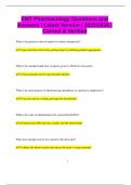 EMT Pharmacology Questions and Answers &vert; Latest Version &vert; 2025&sol;2026 &vert;  Correct & Verified