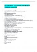 BIB 106 EXAM  QUESTIONS &lpar;ANSWERED&rpar; VERIFIED SOLUTION 