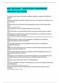 BIB 106 EXAM  QUESTIONS &lpar;ANSWERED&rpar; VERIFIED SOLUTION 