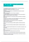 BIB 106 EXAM  QUESTIONS &lpar;ANSWERED&rpar; VERIFIED SOLUTION 