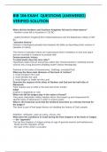 BIB 106 EXAM  QUESTIONS &lpar;ANSWERED&rpar; VERIFIED SOLUTION 