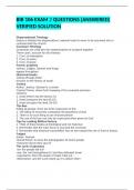 BIB 106 EXAM 2 QUESTIONS &lpar;ANSWERED&rpar; VERIFIED SOLUTION 