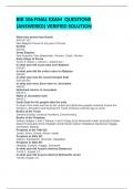 BIB 106 FINAL EXAM  QUESTIONS &lpar;ANSWERED&rpar; VERIFIED SOLUTION 