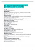 BIB 106 STUDY GUIDE EXAM QUESTIONS &lpar;ANSWERED&rpar; VERIFIED SOLUTION 