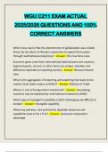 WGU C211 EXAM ACTUAL 2025&sol;2026 QUESTIONS AND 100&percnt; CORRECT ANSWERS