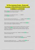 NJ Tax Assessors Exam - Terms and  Concepts UPDATED QUESTIONS AND  CORRECT ANSWERS
