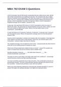 MBA 702 EXAM 3 Questions with Accurate Answers 2025