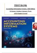 Accounting Information Systems&comma; 16th Edition by Marshall B Romney -ISBN&colon;9780730302476 All Chapters &lpar;1-24&rpar; Latest Test Bank