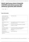 FDNYC G60 Practice EXAM &lpar;COMPLETE ANSWERS elaborations&rpar; answers 100&percnt; satisfaction guarantee 2025 UPDATE&excl;&excl;