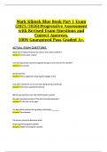 Mark Klimek Blue Book Part 1 Exam &lpar;2025&sol;2026&rpar;&colon;Progressive Assessment with Revised Exam Questions and Correct Answers&comma; 100&percnt; Guaranteed Pass Graded A&plus;&period;