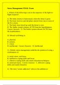 Stress Management FINAL Exam