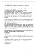 NUR 202 FINAL EXAM QUESTIOS & ANSWERS