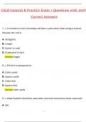 CSLB General B Practice 1 Latest 2025 Actual Questions and Verified Answers &lpar;2025 &sol; 2026&rpar; A&plus; Grade 100&percnt; Guarantee Verified by Experts