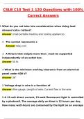 CSLB C10 Test 1 &vert; 120 Questions Latest 2025 Actual Questions and Verified Answers &lpar;2025 &sol; 2026&rpar; A&plus; Grade 100&percnt; Guarantee Verified by Experts
