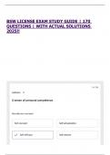 BSW LICENSE EXAM STUDY GUIDE &vert; 170 QUESTIONS &vert; WITH ACTUAL SOLUTIONS 2025&excl;&excl;