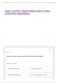 SSGT LATEST QUESTIONS WITH 100&percnt; VERIFIED ANSWERS&excl;&excl;