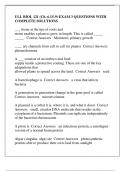 ULL BIOL 121 &lpar;Ch&period; 6&period;15-9&rpar; EXAM 3 QUESTIONS WITH COMPLETE SOLUTIONS