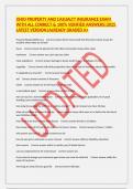 OHIO PROPERTY AND CASUALTY INSURANCE EXAM WITH ALL CORRECT & 100&percnt; VERIFIED ANSWERS&vert;2025 LATEST VERSION&vert;ALREADY GRADED A&plus;