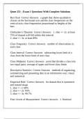 Qmet 251 - Exam 1 Questions With Complete Solutions