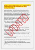 OHIO PT JURISPRUDENCE EXAM WITH ALL CORRECT & 100&percnt; VERIFIED ANSWERS&vert;UPDATED TO PASS&vert; ALREADY GRADED A&plus;