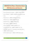 MLPAO Test Prep &ndash; Chemistry Exam 2025 Questions and Answers
