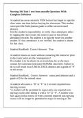 Nursing 104 Unit 1 test from moodle Questions With Complete Solutions
