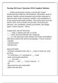 Nursing 104 Exam 1 Questions With Complete Solutions
