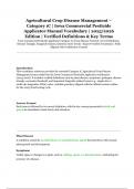 Agricultural Crop Disease Management &ndash; Category 1C &vert; Iowa Commercial Pesticide Applicator Manual Vocabulary &lpar;2025&sol;2026 Edition&rpar; &ndash; Verified Definitions & Key Terms