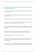Community Policing 5&period;4 Exam with 100&percnt; Correct Answers &vert; Verified &vert;Latest version 2025&vert;2026