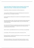 Community Policing&colon; The Debate Continues &lpar;Chapter 12&rpar; Exam with 100&percnt; Correct Answers &vert; Verified &vert;Latest version 2025&vert;2026