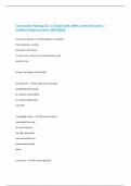 Community Policing Ch&period; 1-2 Exam with 100&percnt; Correct Answers &vert; Verified &vert;Latest version 2025&vert;2026