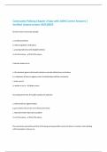 Community Policing Chapter 2 Quiz with 100&percnt; Correct Answers &vert; Verified &vert;Latest version 2025&vert;2026