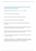 Community policing final exam review with 100&percnt; Correct Answers &vert; Verified &vert;Latest version 2025&vert;2026