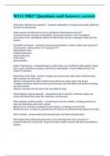 WGU D027 Questions and Answers correct