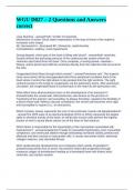 WGU D027 &ndash; 2 Questions and Answers correct