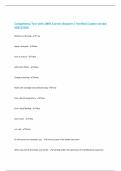 Competency Test with 100&percnt; Correct Answers &vert; Verified &vert;Latest version 2025&vert;2026