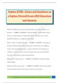 Sophos ET80 - Zones and Interfaces on a Sophos Firewall Exam 2025 Questions and Answers